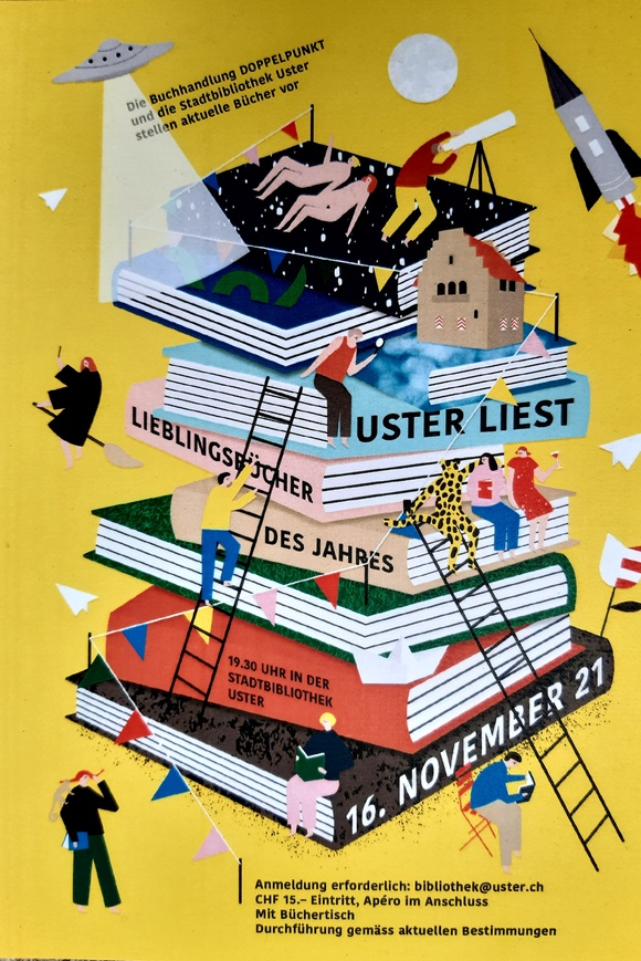 Bücherturm Plakat Buchbesprechung